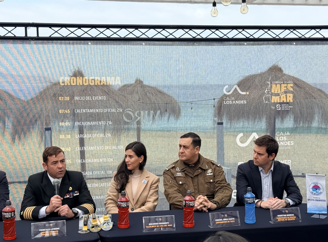 Junto a autoridades regionales y navales, dimos el puntapié inicial a la Corrida Mes del Mar 2026